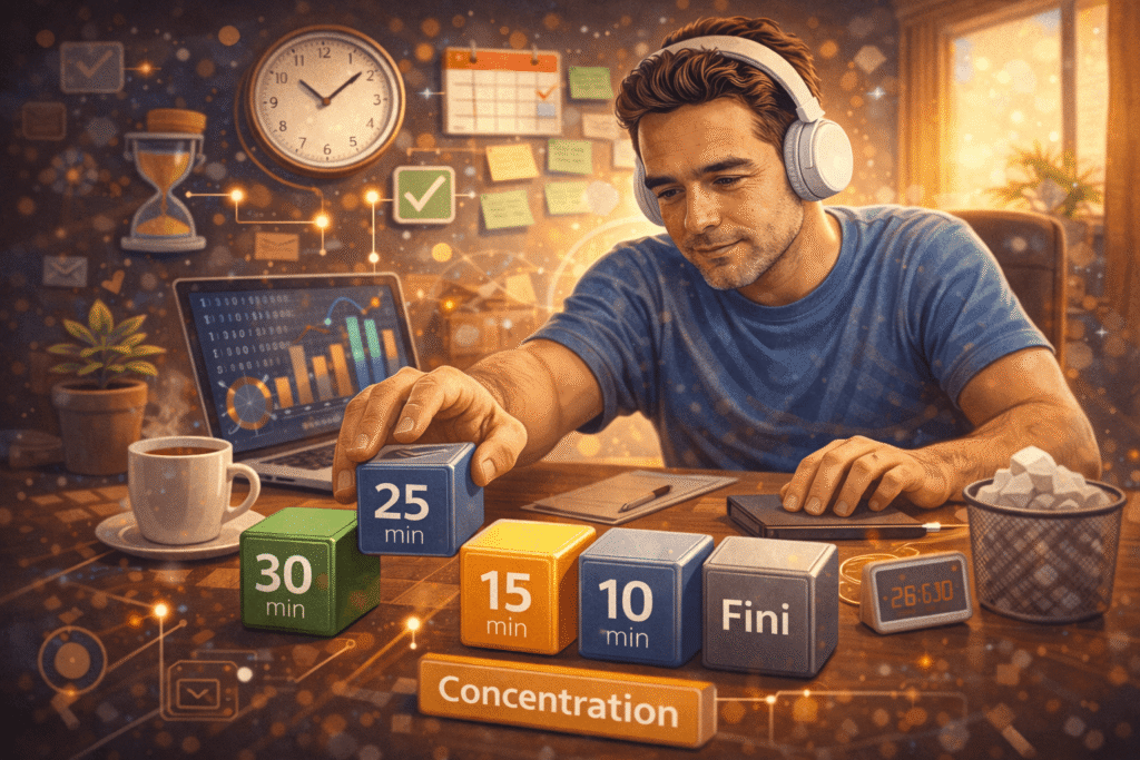 Travailler par blocs de concentration pour gagner en productivité